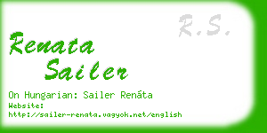 renata sailer business card